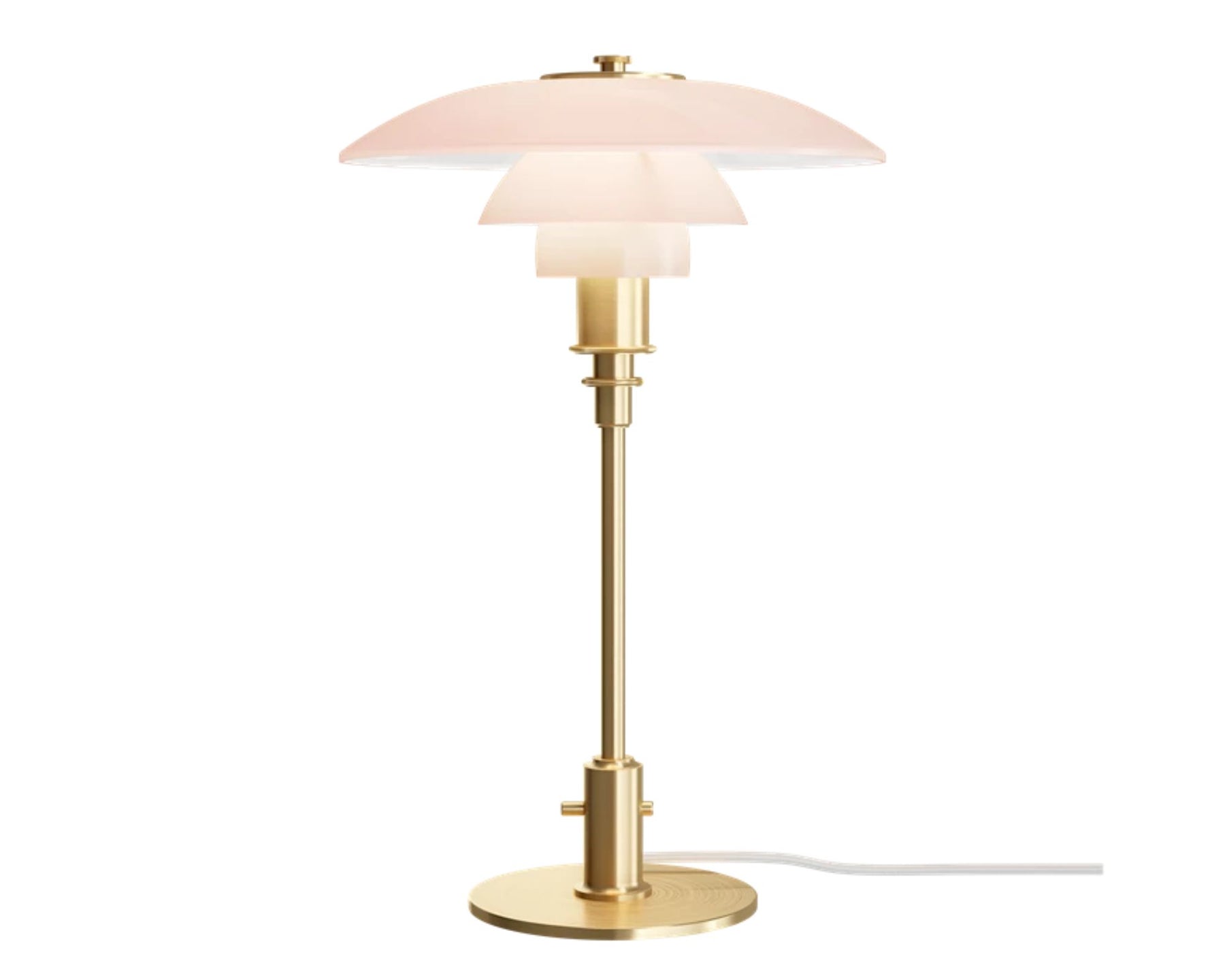 PH 3/2 Glass Table Lamp - Pale Rose