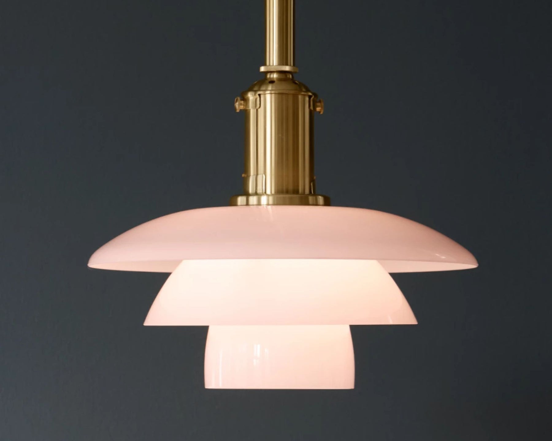 Pink & Brass Pendant Light | DSHOP