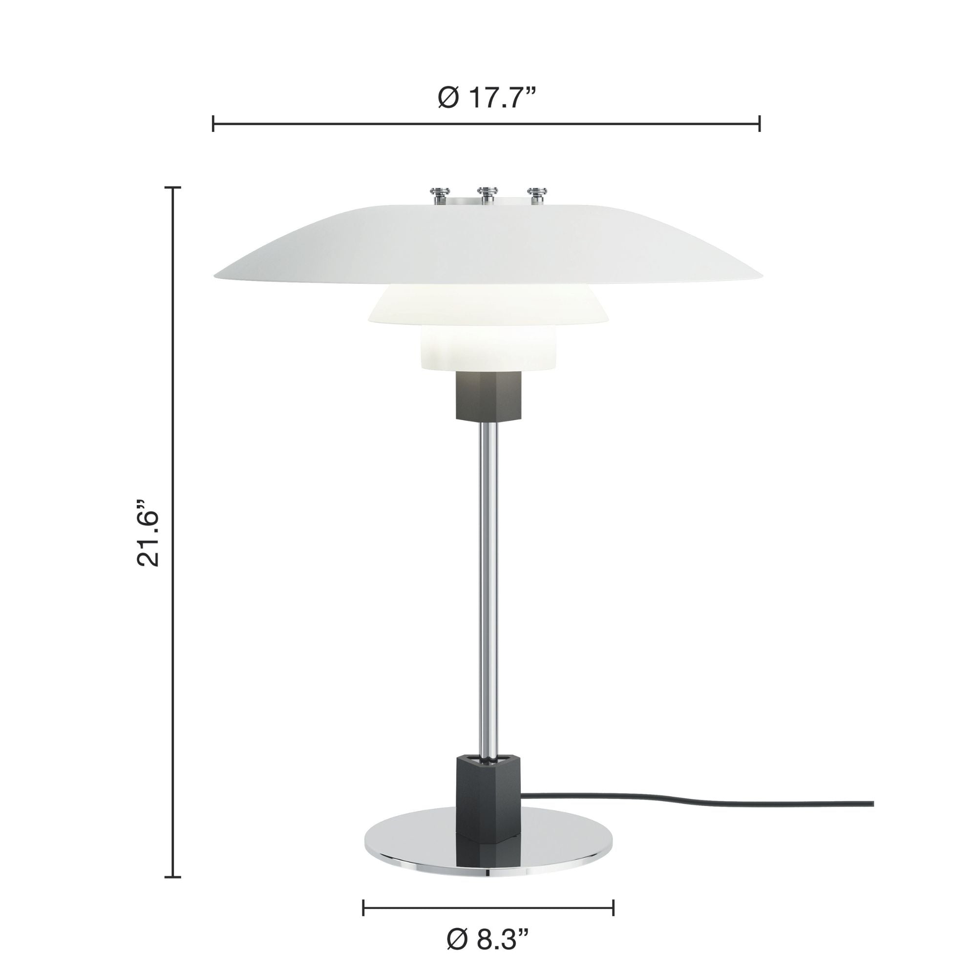 PH 4/3 Table Lamp - Measurements