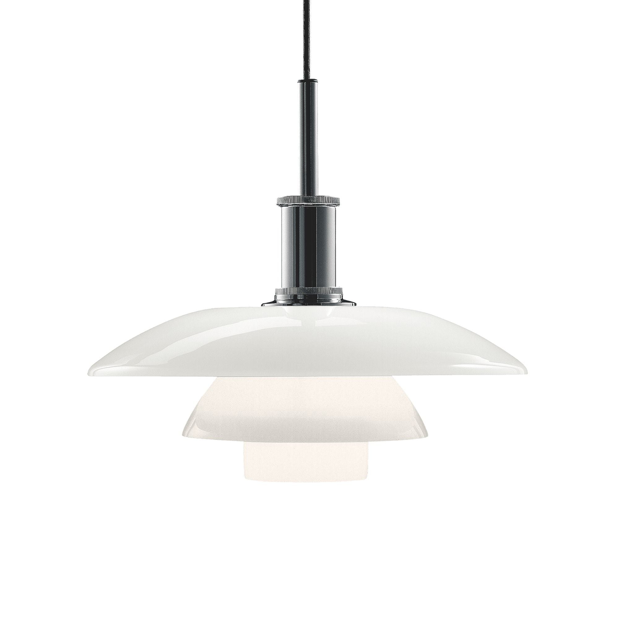 PH 4½-4 Glass Pendant - Chrome