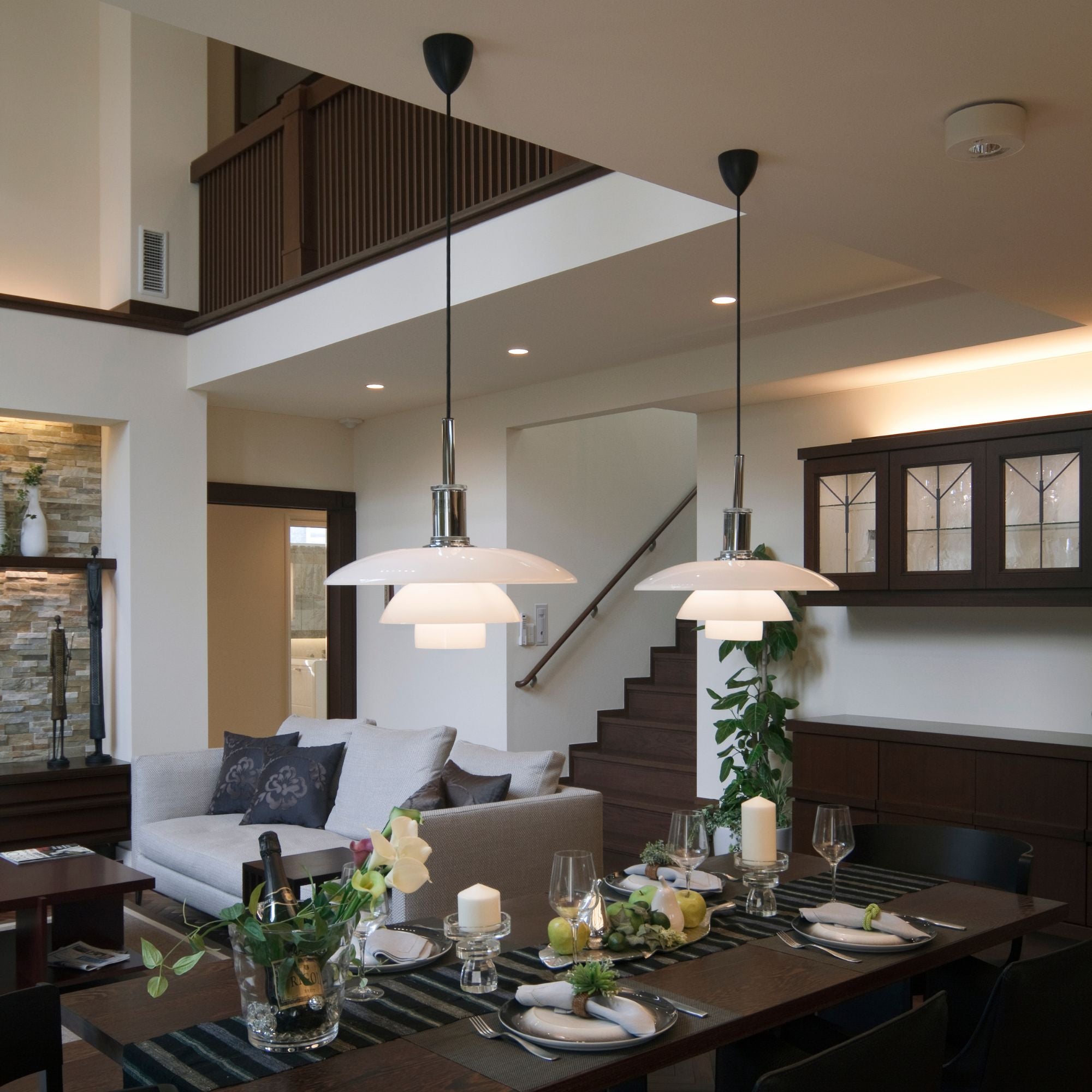 PH 4½-4 Glass Pendant Chrome - Poul Henningsen