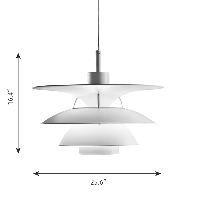 PH 6½-6 Pendant Poul Henningsen - Dimensions