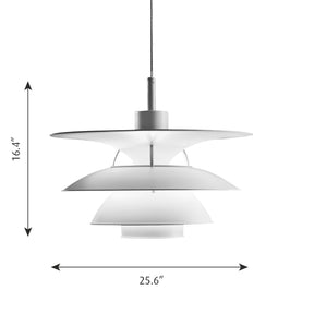PH 6½-6 Pendant Poul Henningsen - Dimensions