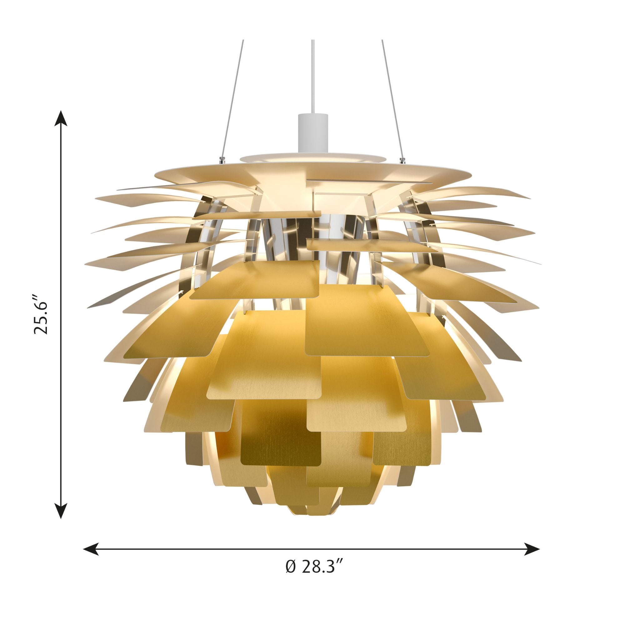 PH Artichoke - Dimensions - Large