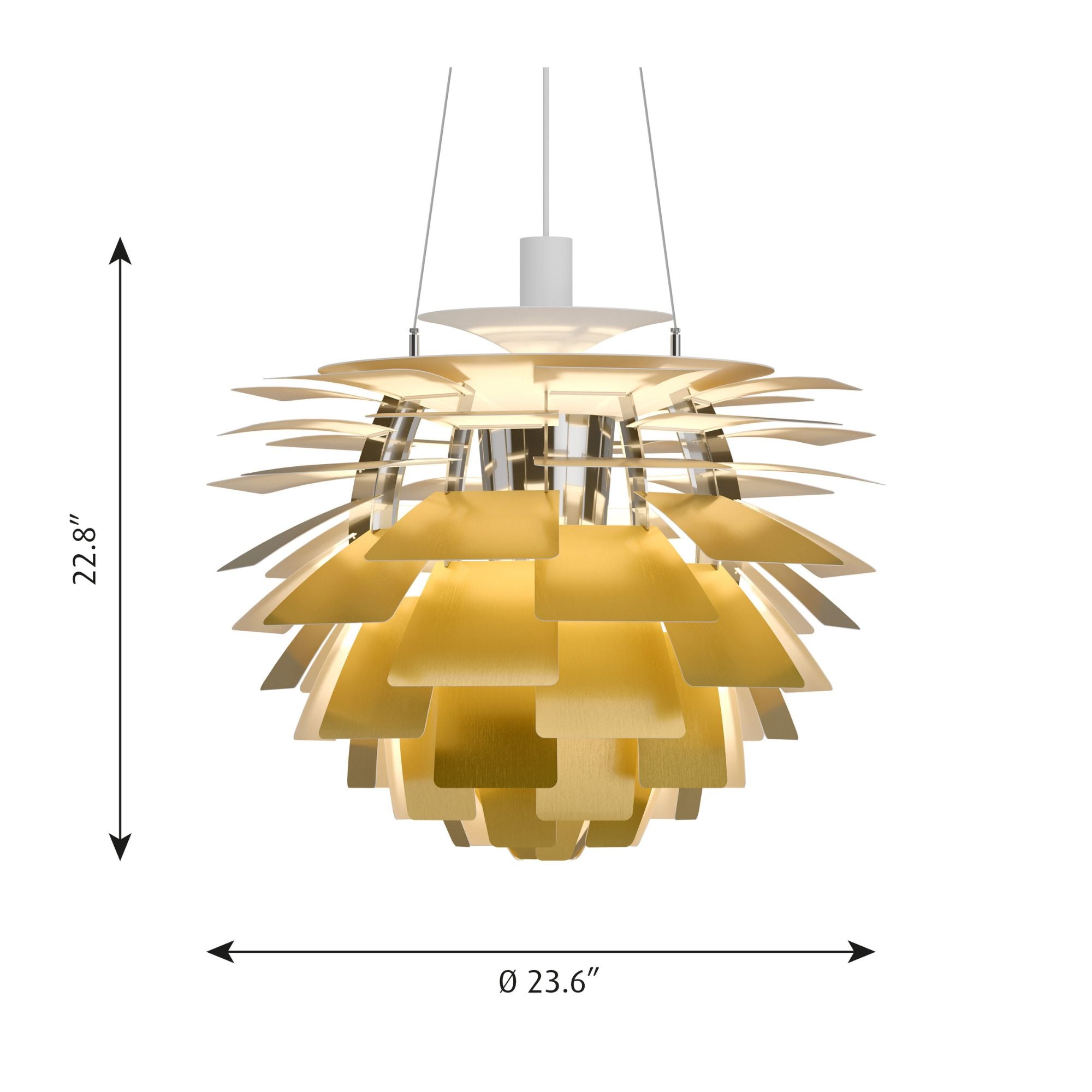 PH Artichoke - Dimensions - Medium