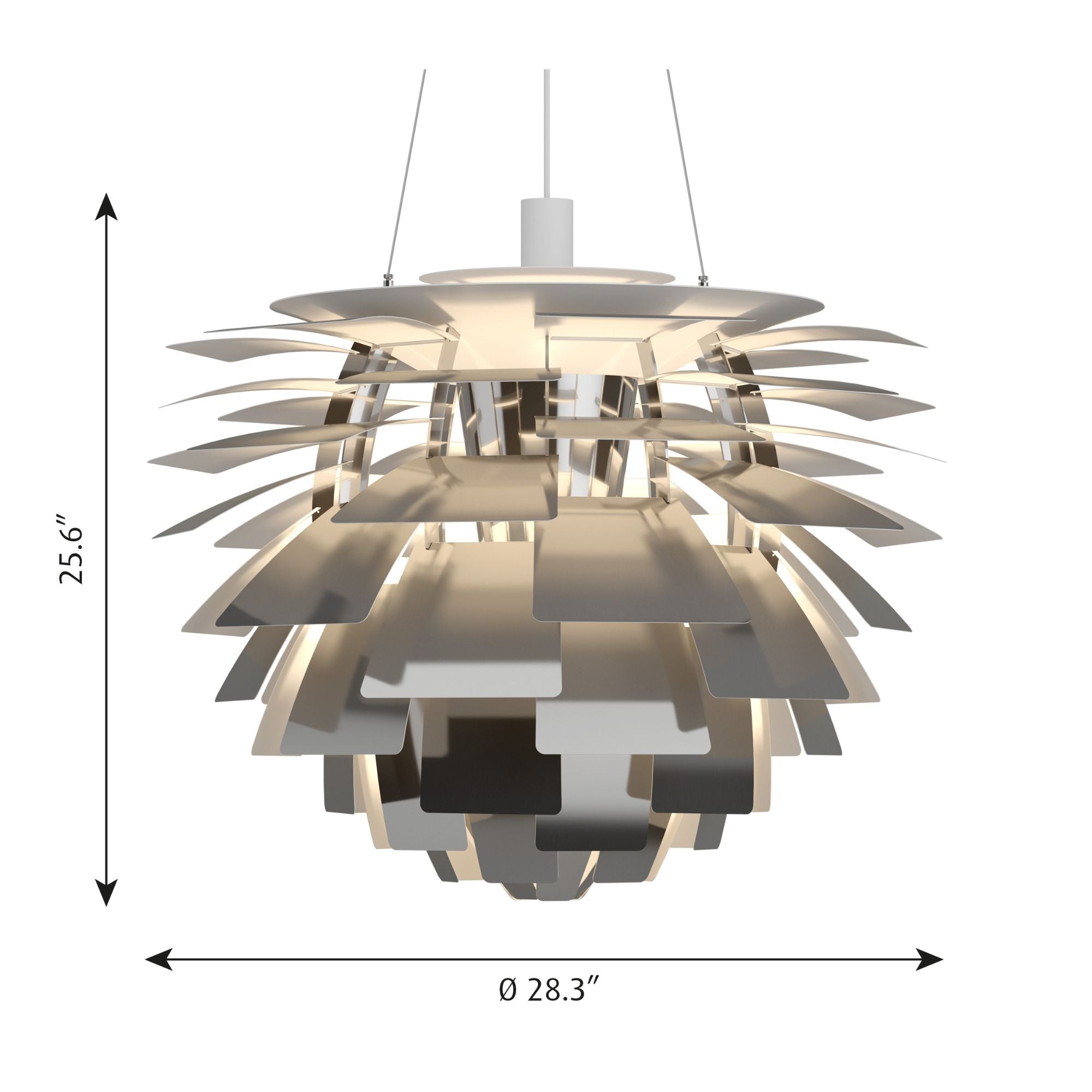PH Artichoke - Dimensions - Large