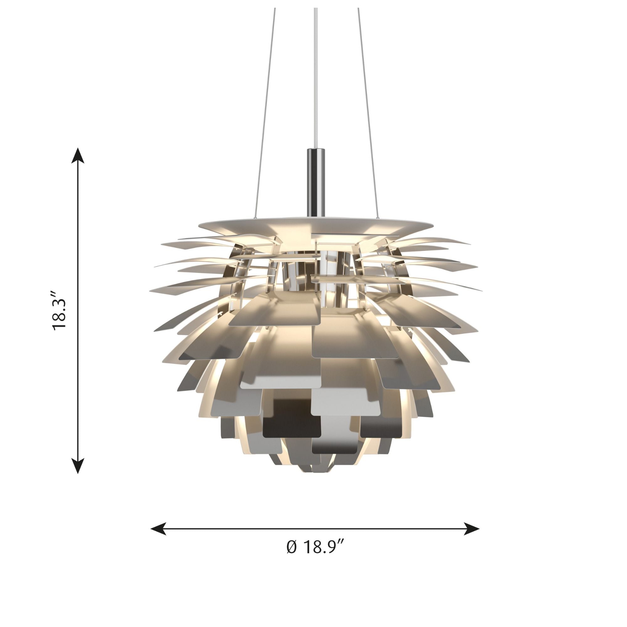 PH Artichoke - Dimensions - Small