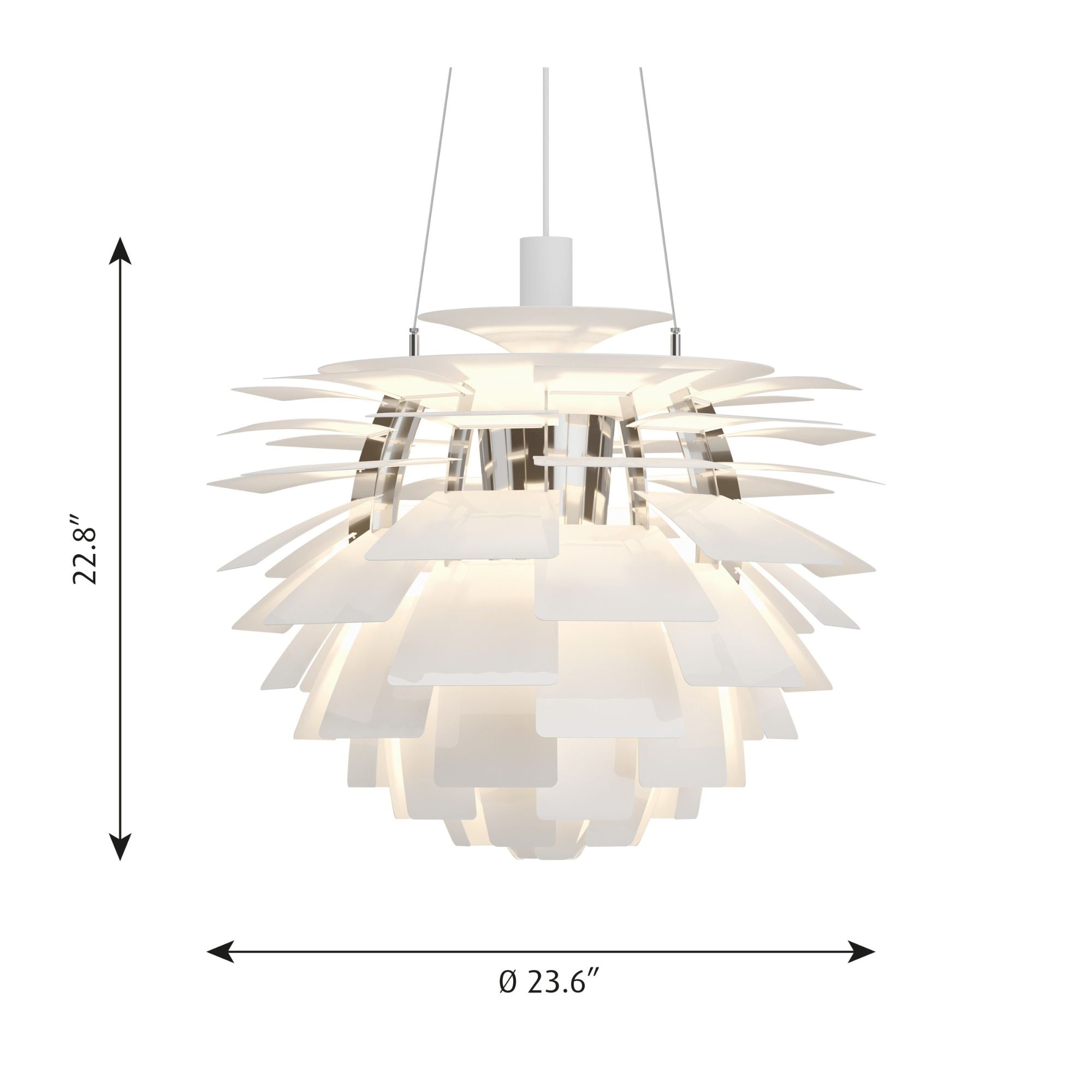 PH Artichoke - Dimensions - Medium