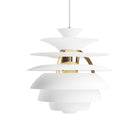 White & Brass Snowball Light