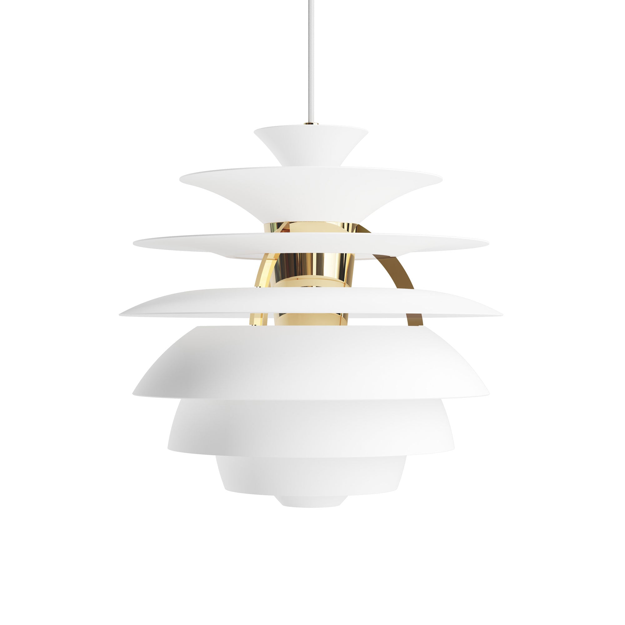 White & Brass Snowball Light