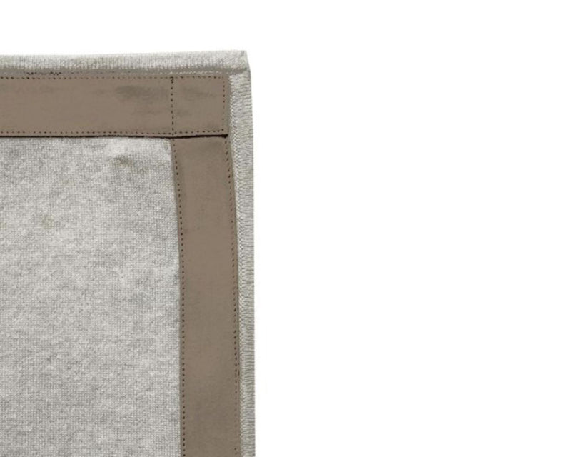 Grey & Tan Cashmere Throw | DSHOP