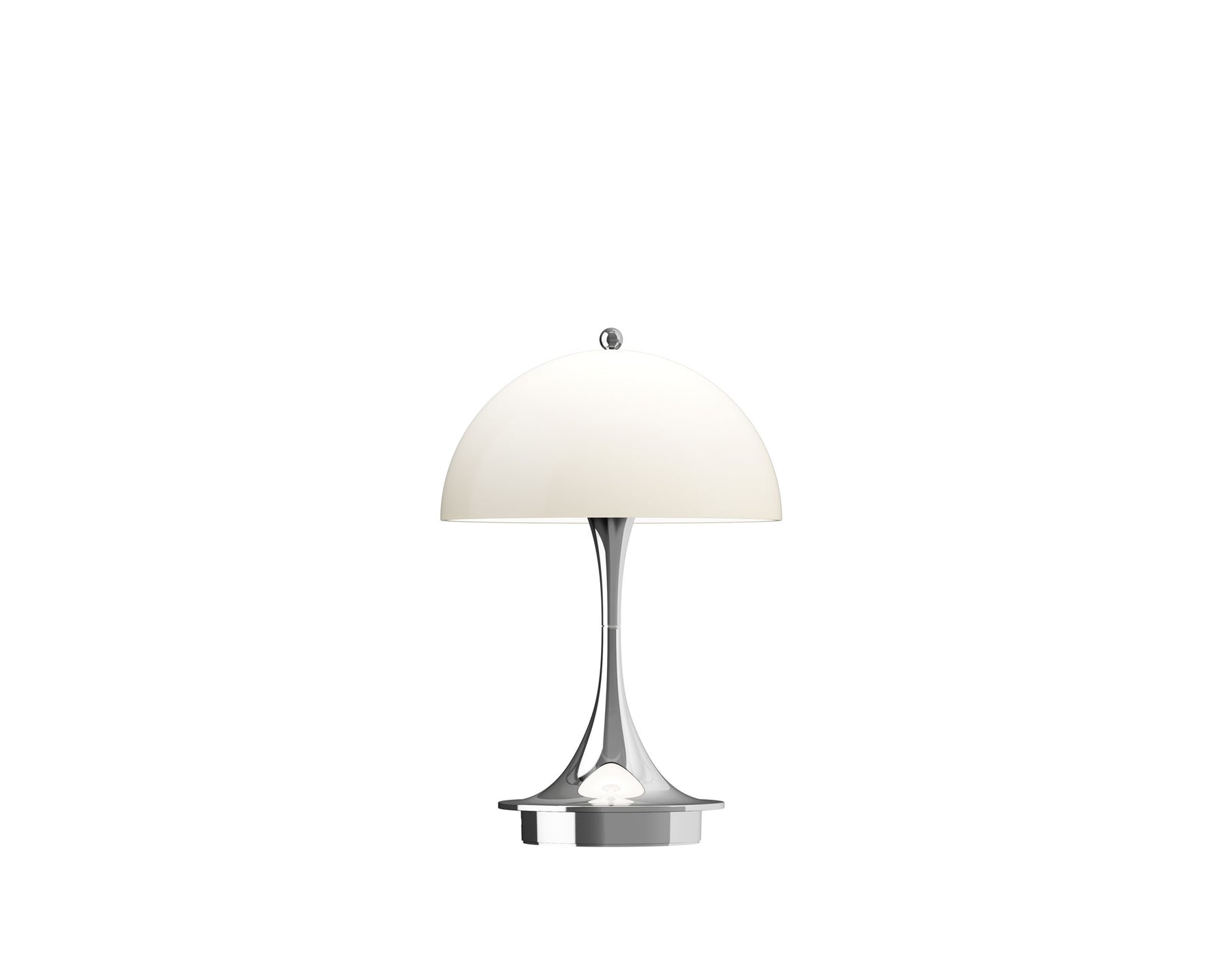 Panthella 160 Portable Lamp Beige Opal Chrome | DSHOP