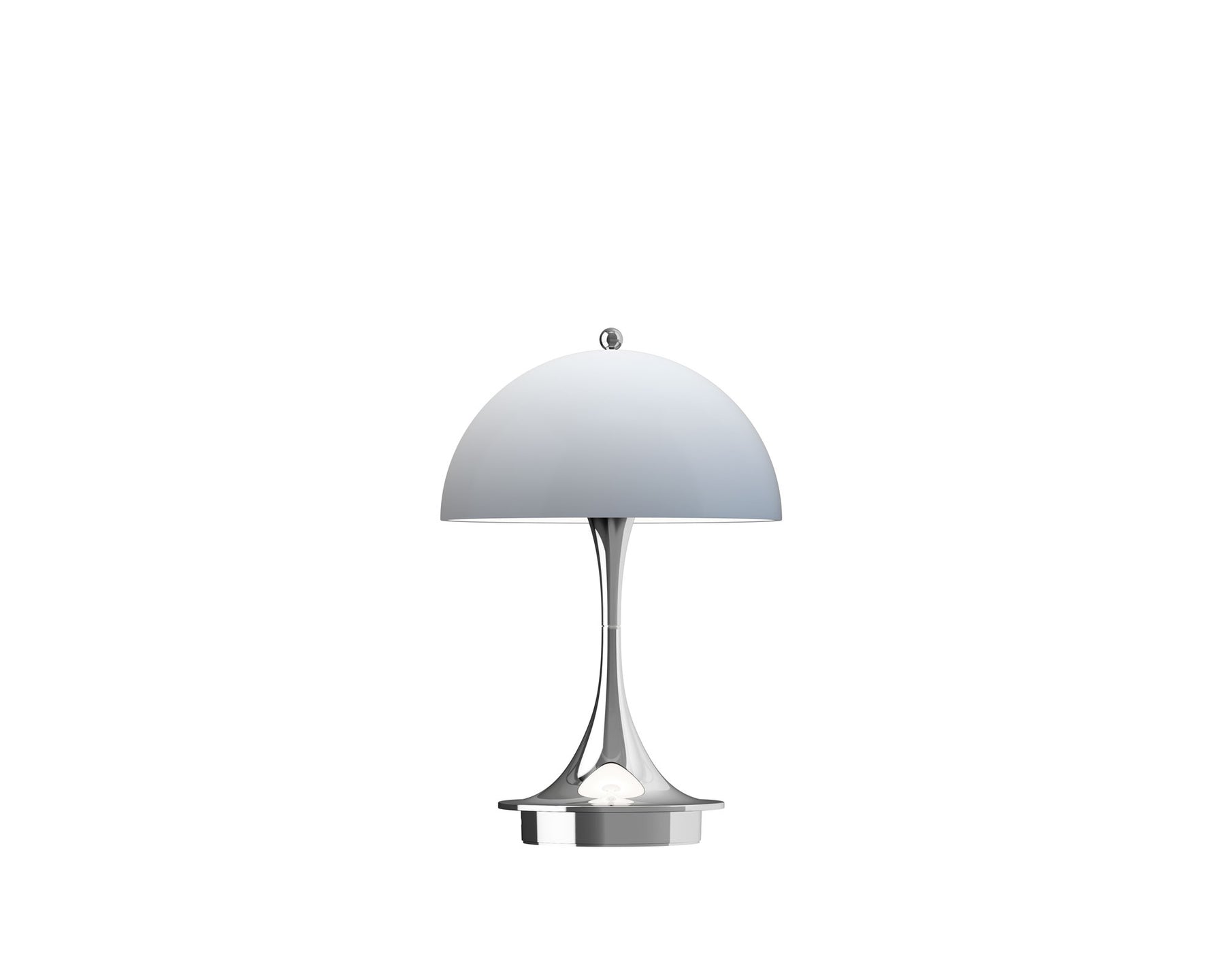 Panthella 160 Portable Lamp Blue Grey Chrome | DSHOP