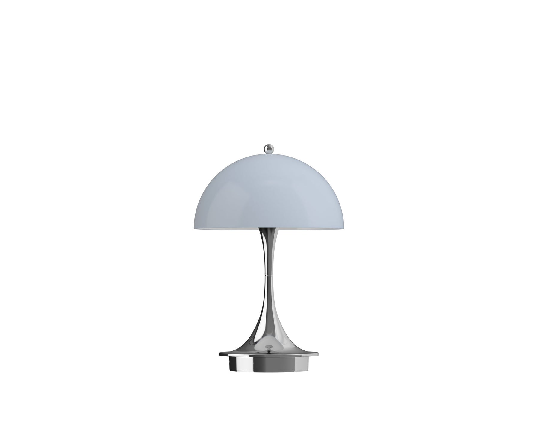 Panthella 160 Portable Table Lamp Blue Grey Chrome | DSHOP