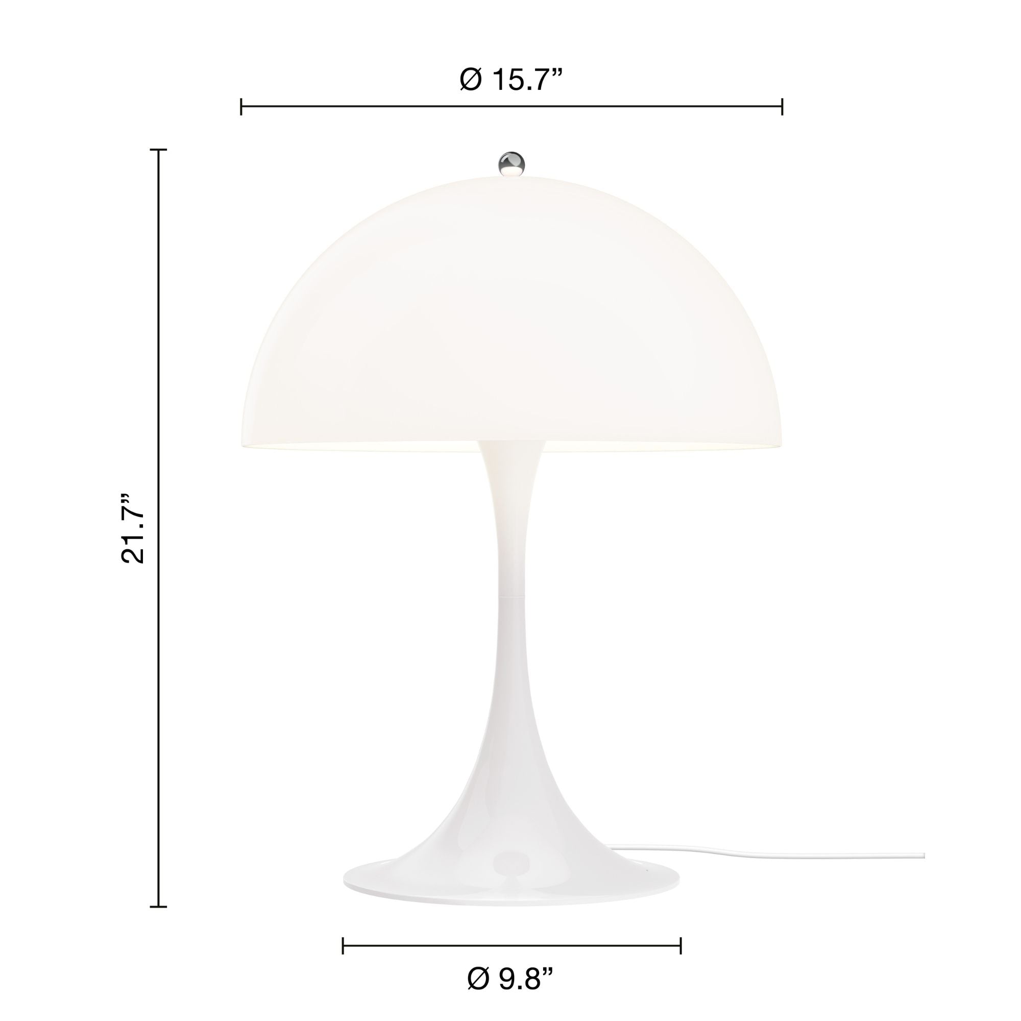 Panthella 400 Table Lamp - Measurement
