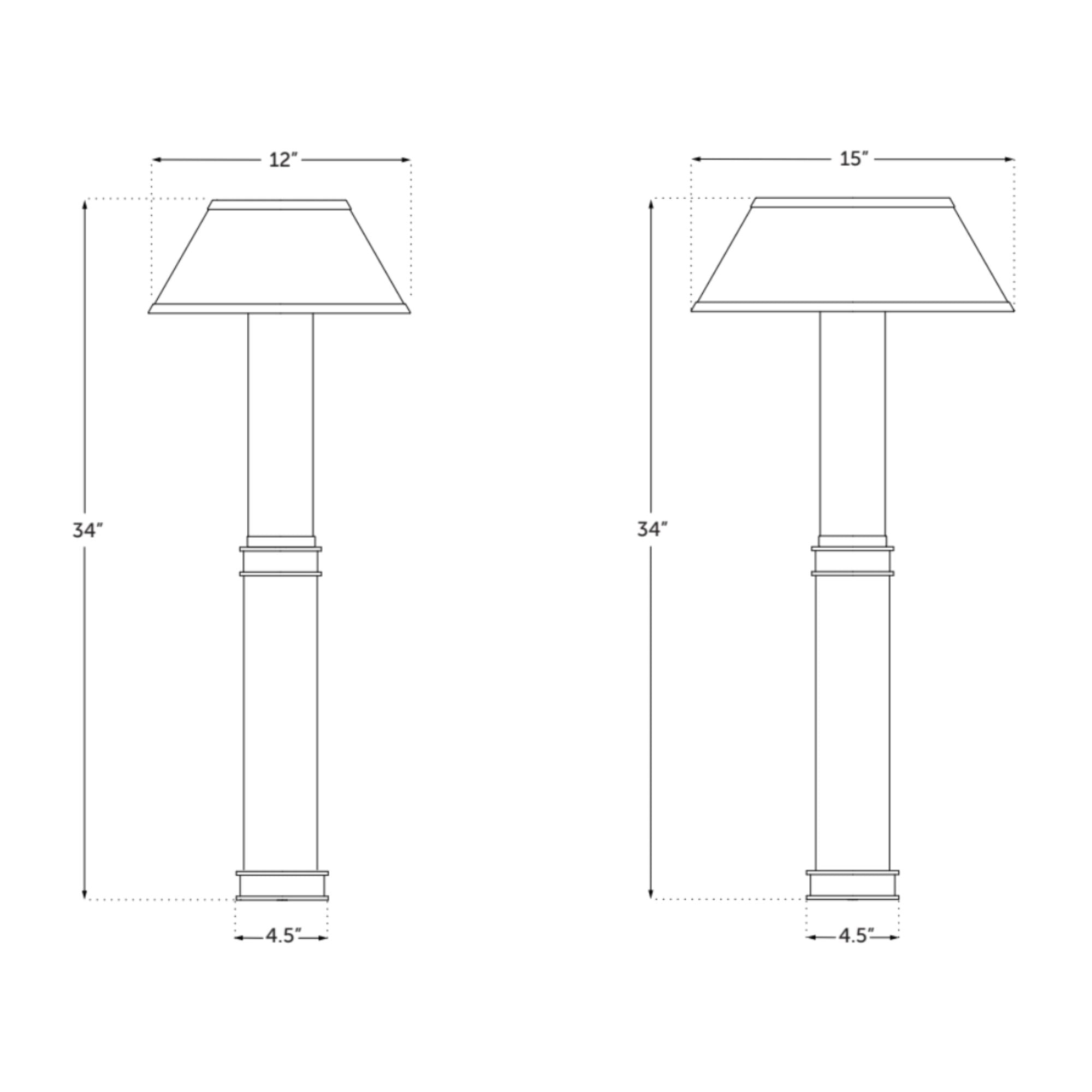 Pillaret 34" Table Lamp