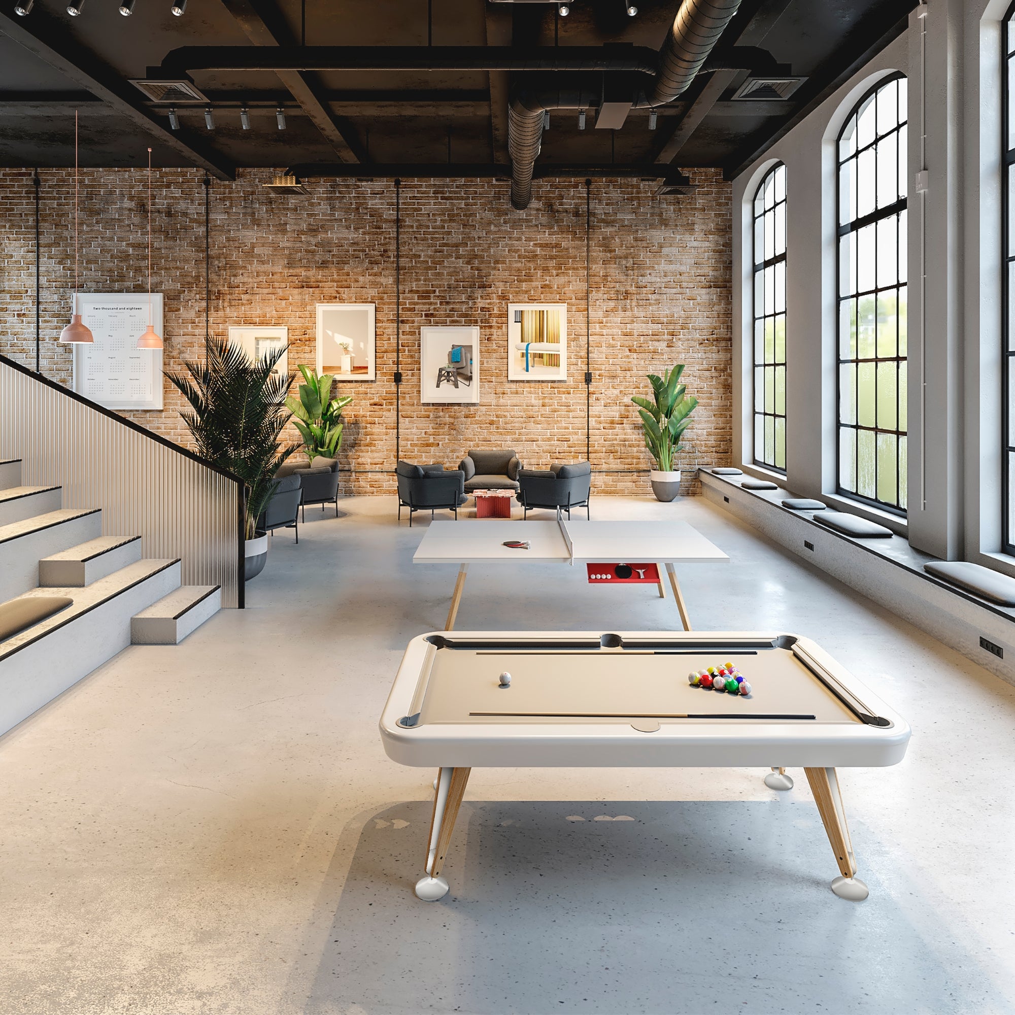 Diagonal Pool Table - Indoor
