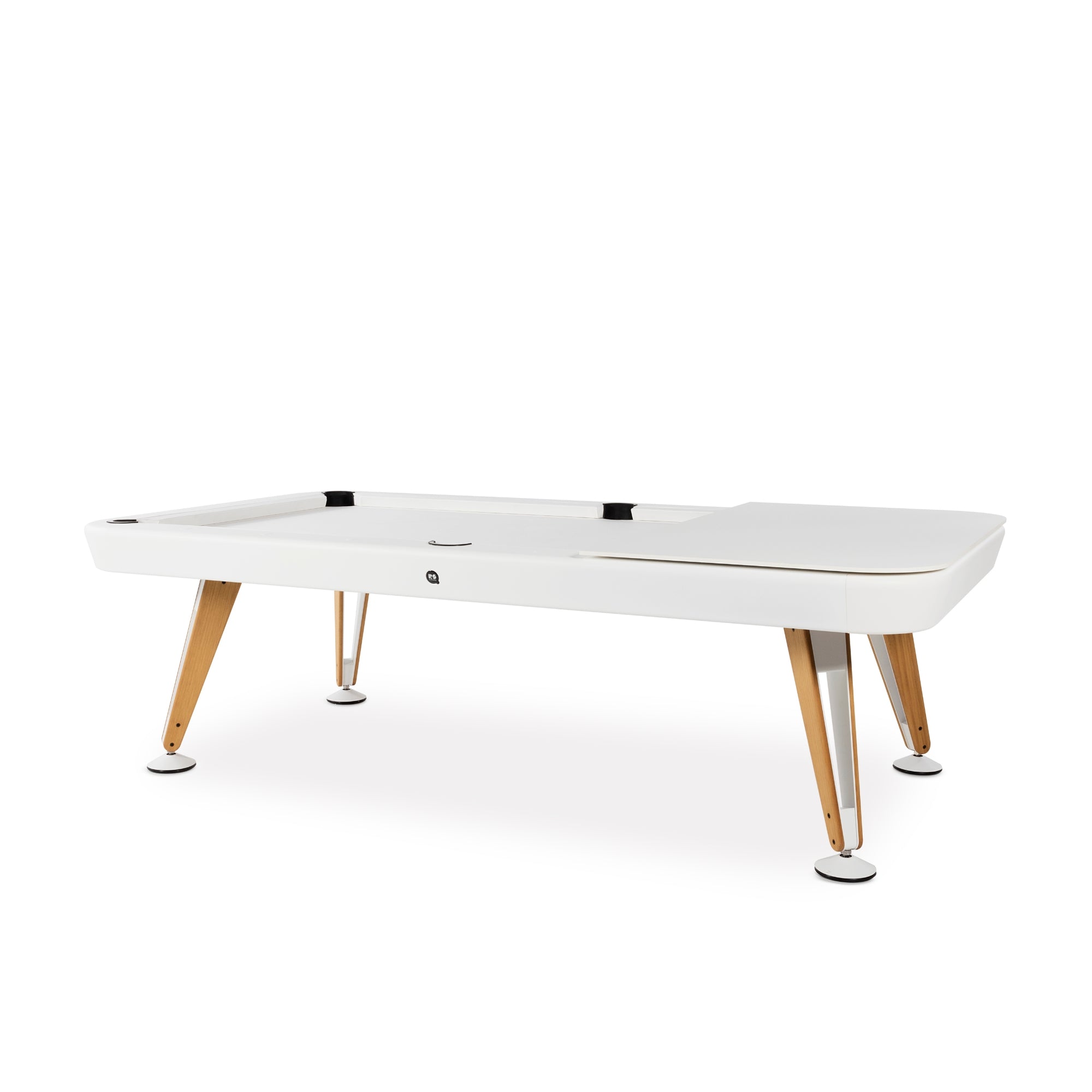 RS Barcelona Diagonal Pool Table - Outdoor – White Table Cover