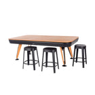 RS Barcelona Indoor Dining Pool Table Kit – Pool Table Top in Iroko