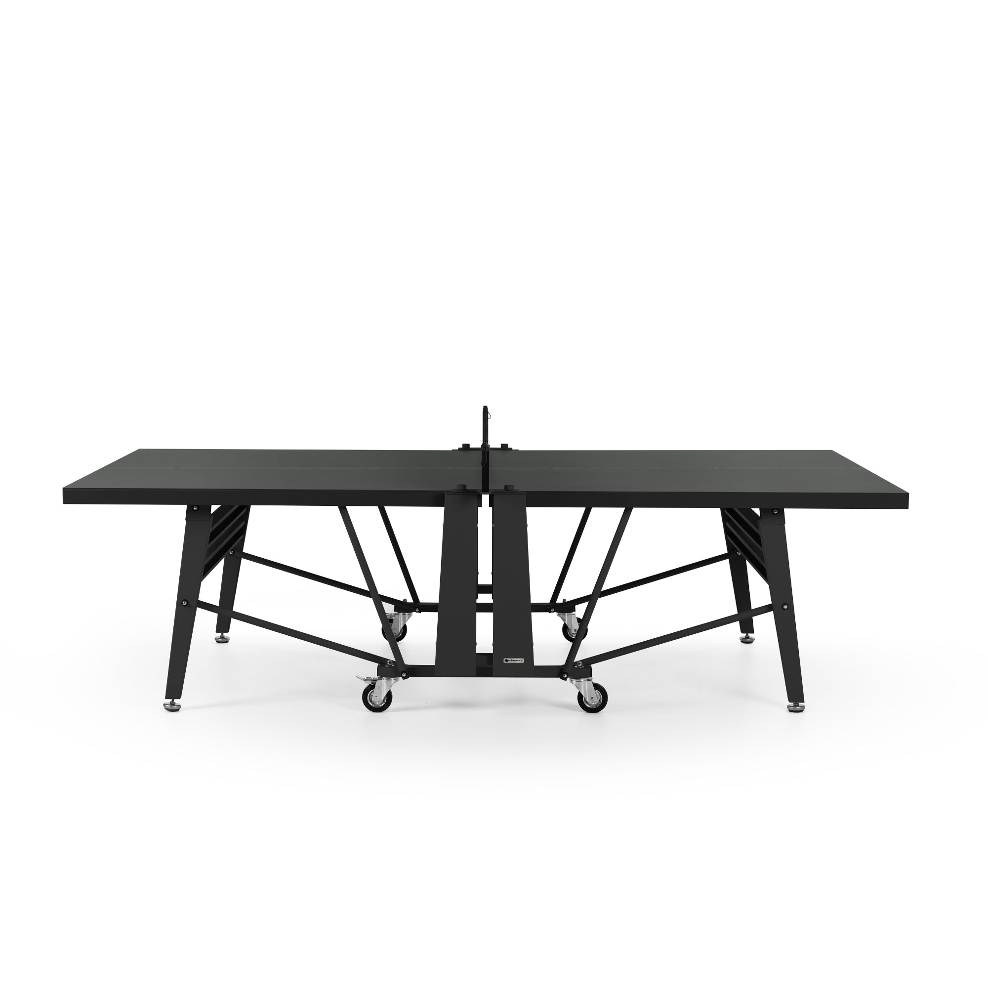 RS Barcelona Folding Ping Pong Table, Monochrome – Modern Game Table in Black