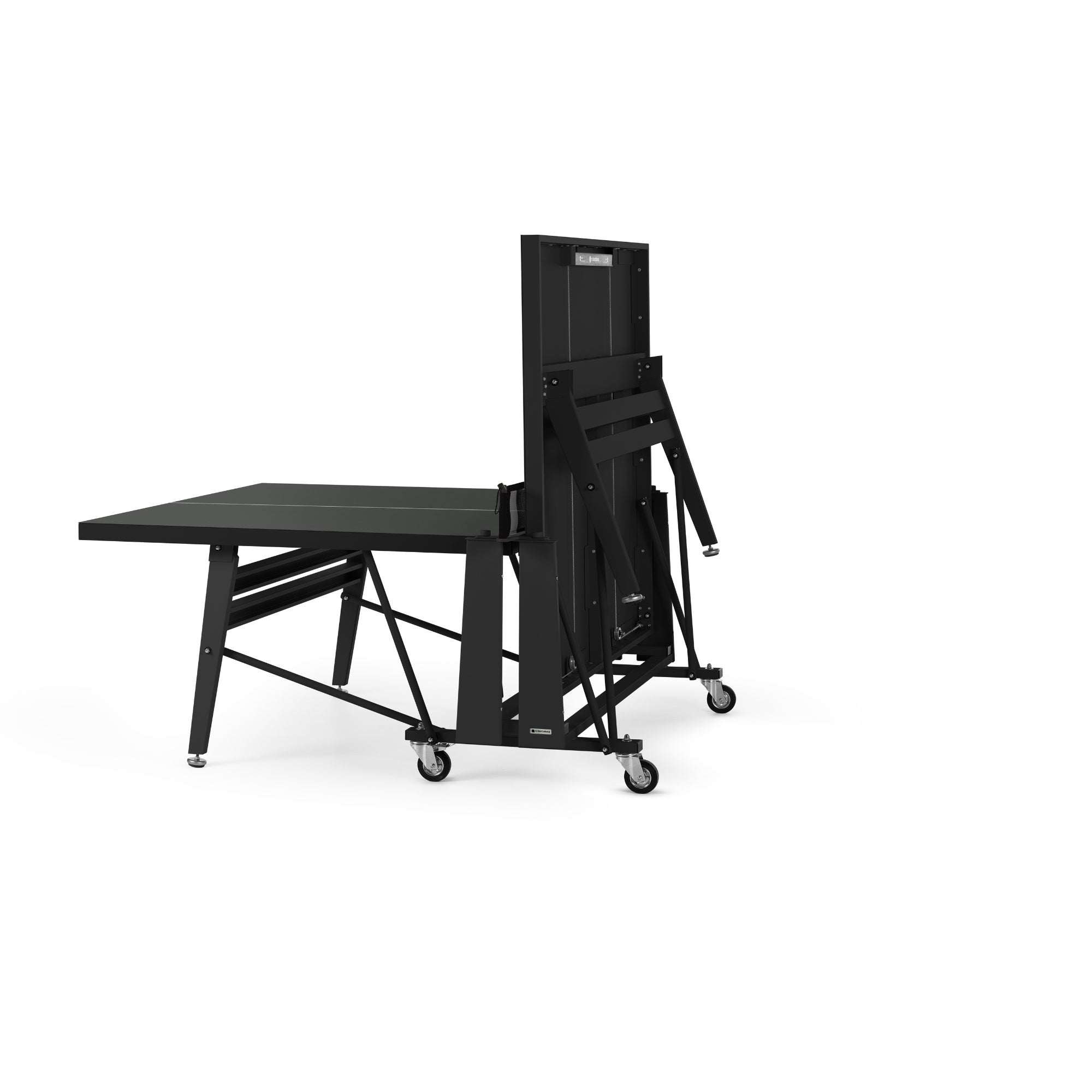 RS Barcelona Folding Ping Pong Table, Monochrome – Outdoor Game Table in Black