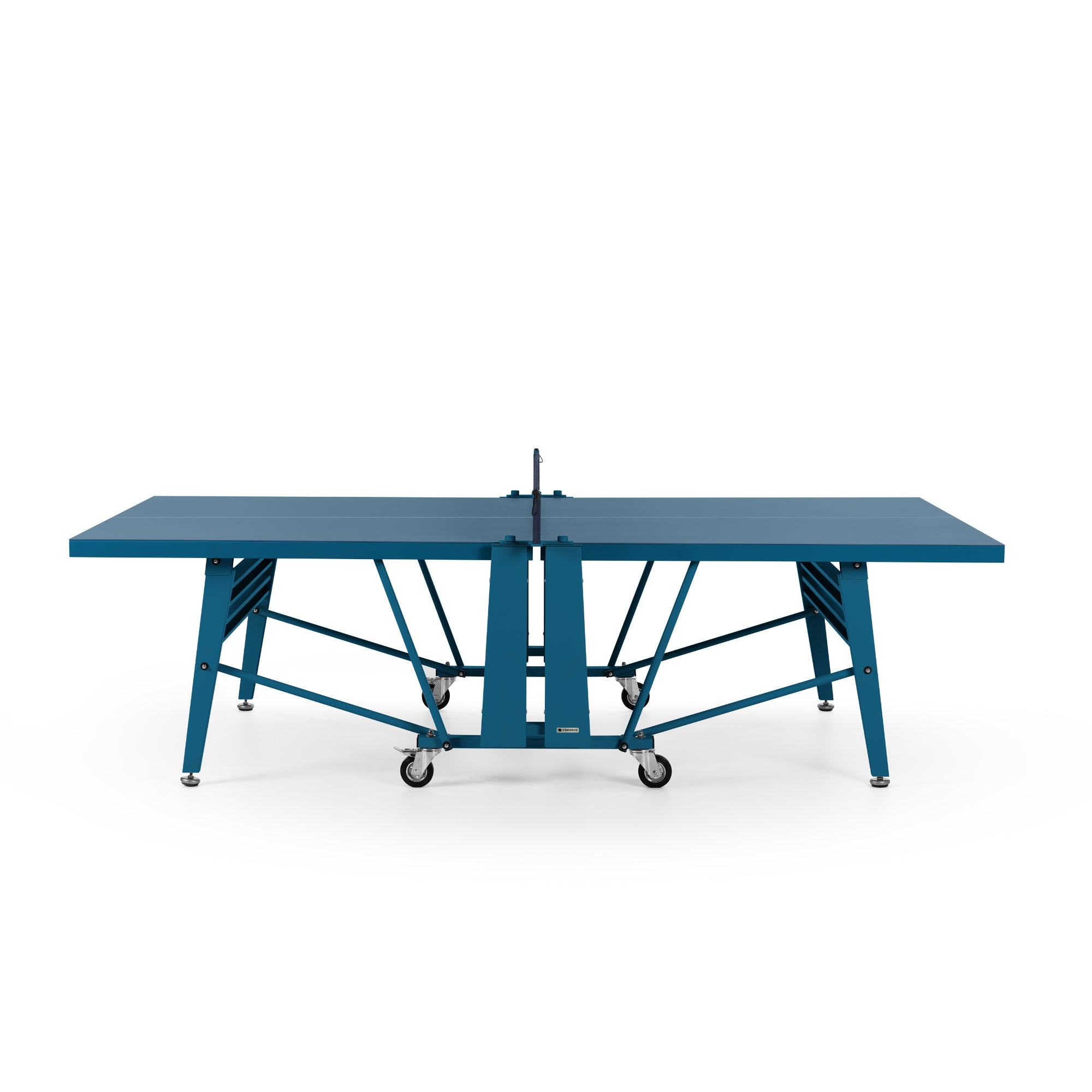 RS Barcelona Folding Ping Pong Table, Monochrome – Modern Game Table in Blue