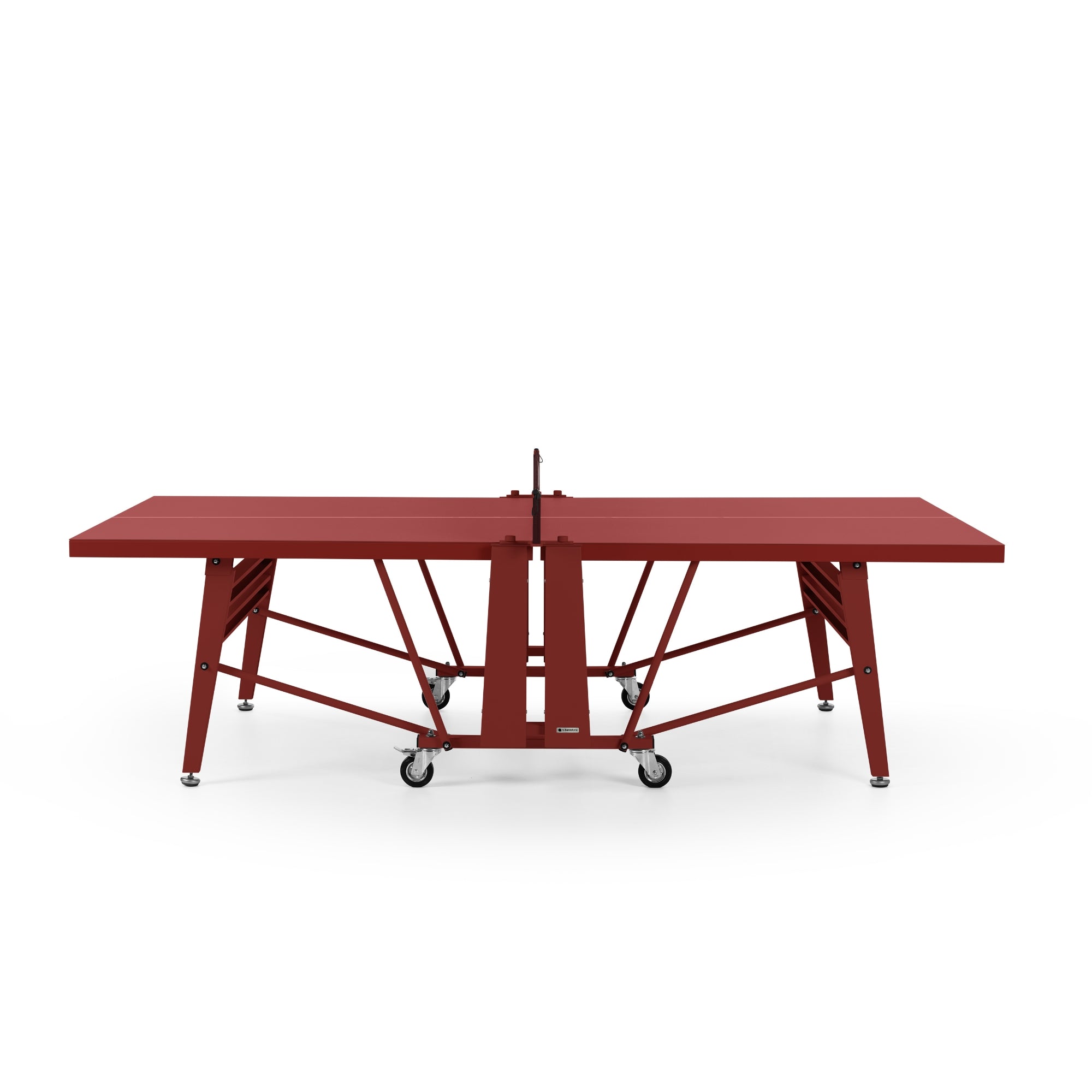 RS Barcelona Folding Ping Pong Table, Monochrome – Modern Game Table in Bordeaux