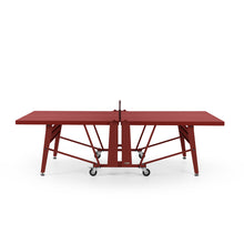 RS Barcelona Folding Ping Pong Table, Monochrome – Modern Game Table in Bordeaux
