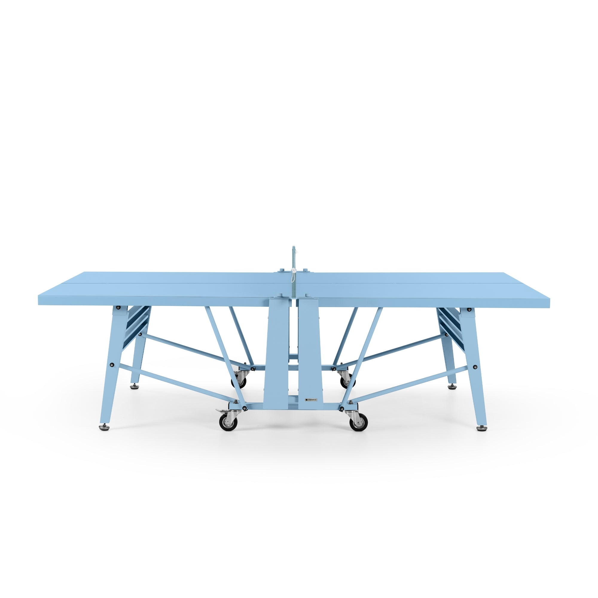 RS Barcelona Folding Ping Pong Table, Monochrome – Modern Game Table in Cool Blue