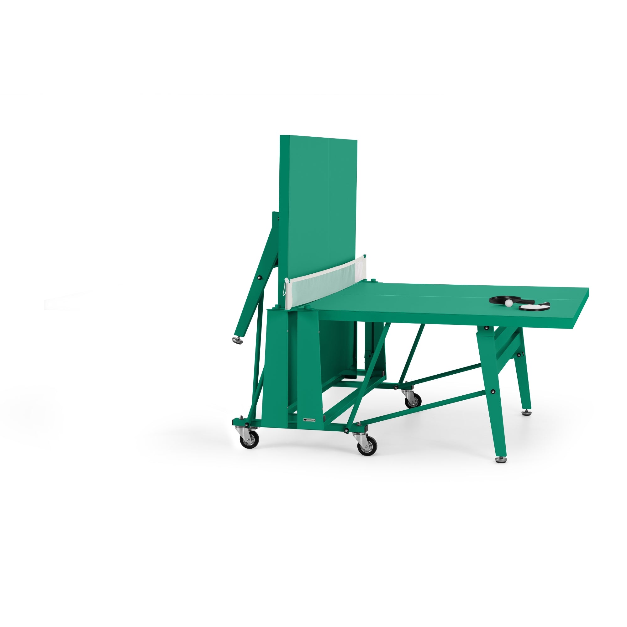 RS Barcelona Folding Ping Pong Table, Monochrome – Indoor Game Table in Emerald Green