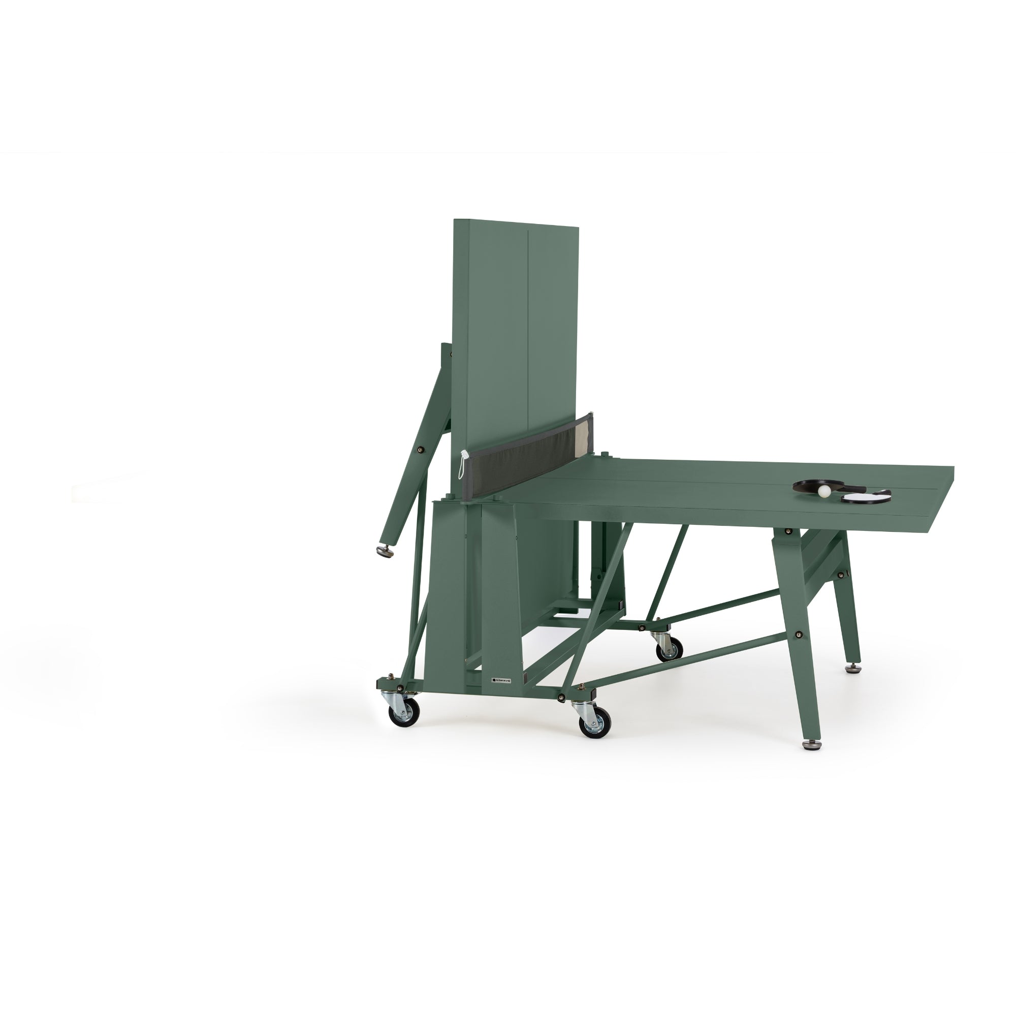 RS Barcelona Folding Ping Pong Table, Monochrome – Indoor Game Table in Green