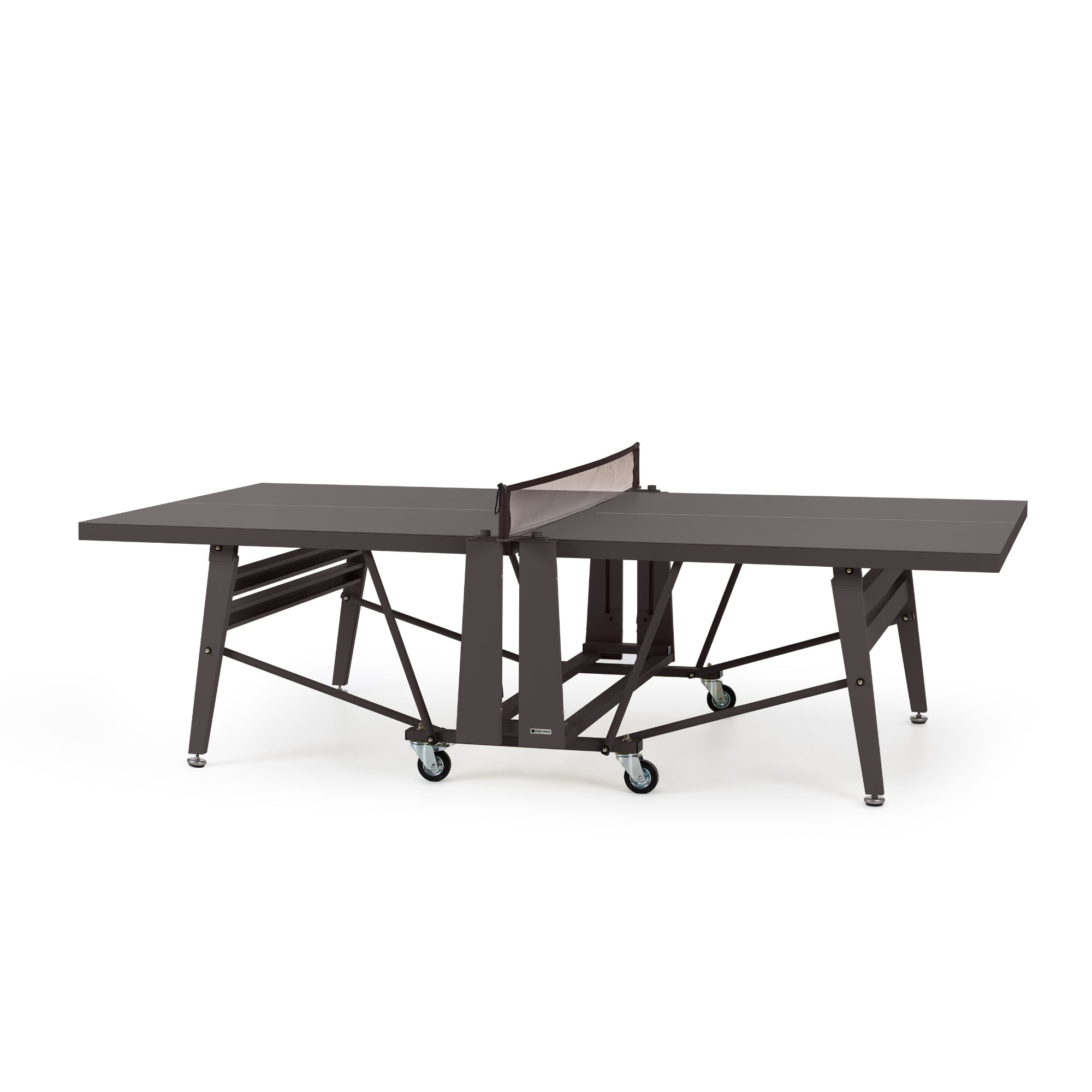 RS Barcelona Folding Ping Pong Table, Monochrome – Designer Game Table in Grey Brown