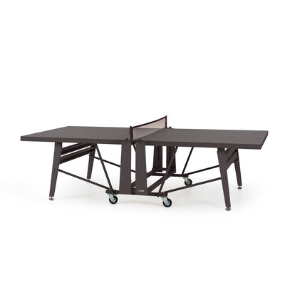 RS Barcelona Folding Ping Pong Table, Monochrome – Designer Game Table in Grey Brown