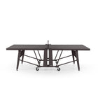 RS Barcelona Folding Ping Pong Table, Monochrome – Modern Game Table in Grey Brown
