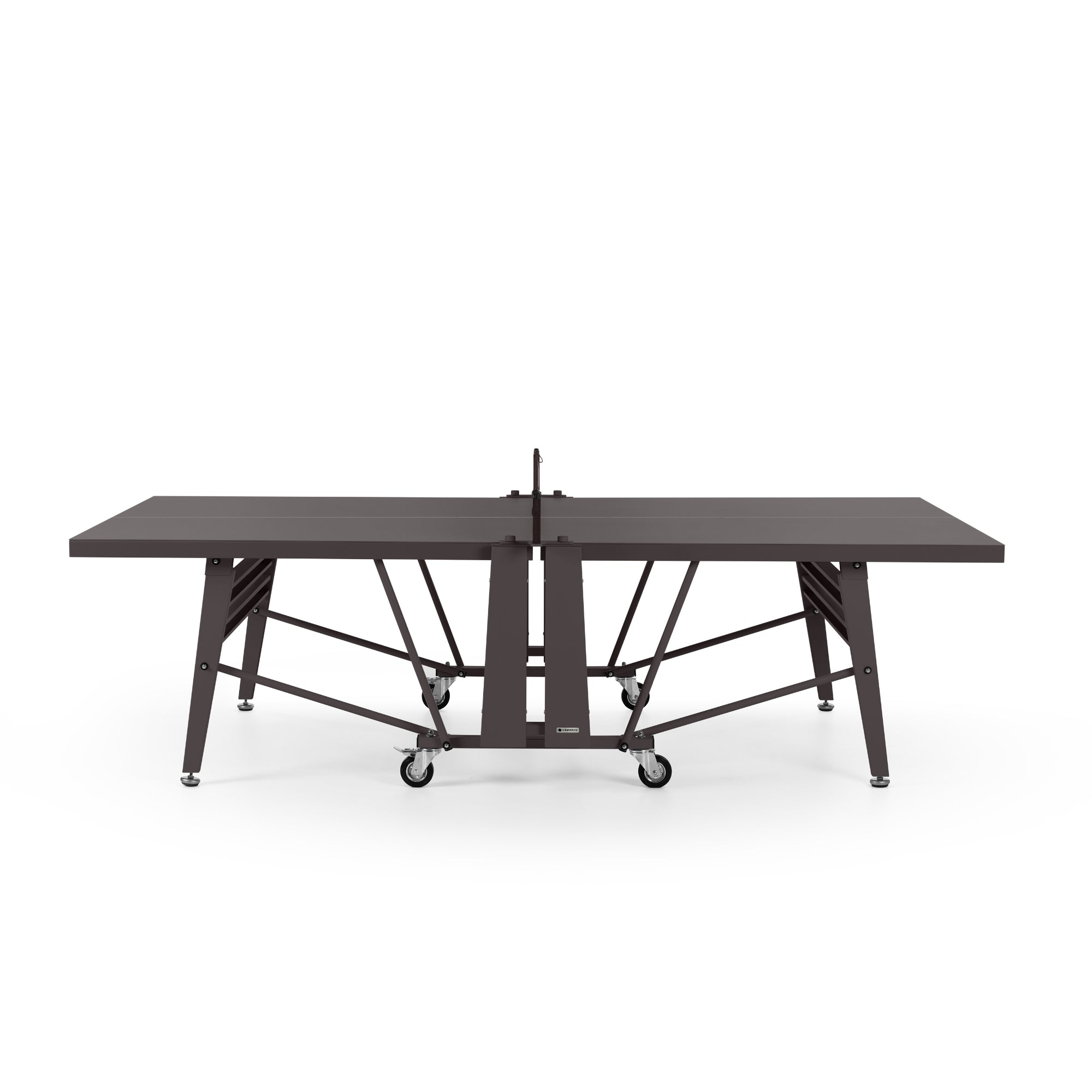 RS Barcelona Folding Ping Pong Table, Monochrome – Modern Game Table in Grey Brown