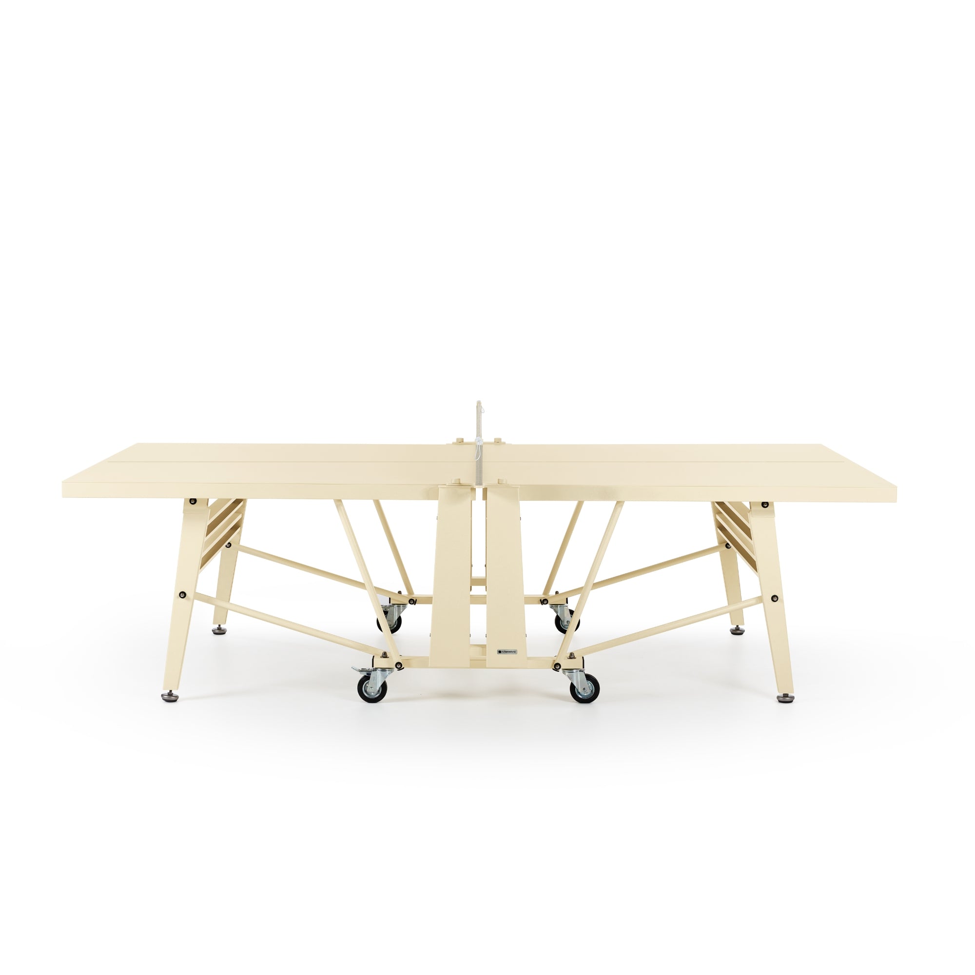 RS Barcelona Folding Ping Pong Table, Monochrome – Modern Game Table in Light Ivory