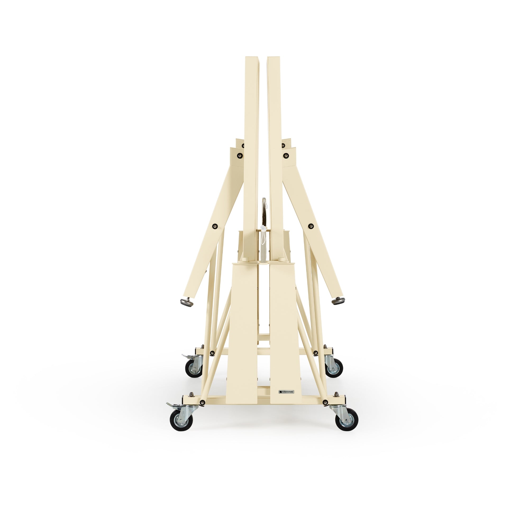 RS Barcelona Folding Ping Pong Table, Monochrome – Luxury Game Table in Light Ivory