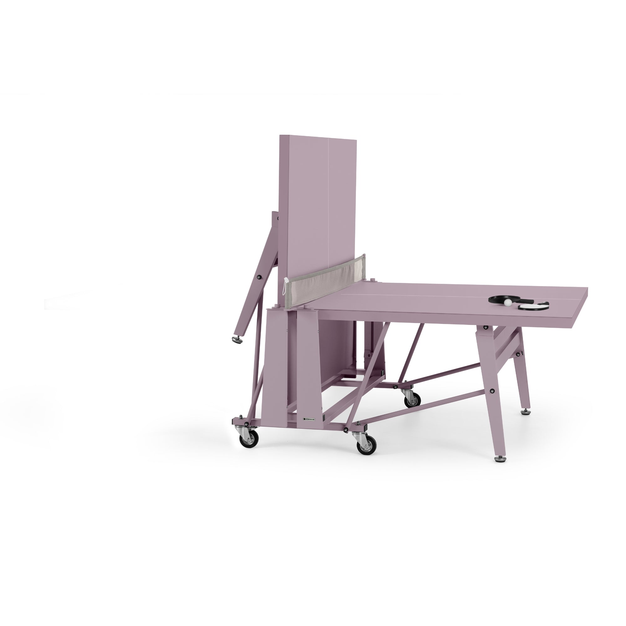 RS Barcelona Folding Ping Pong Table, Monochrome – Indoor Game Table in Pastel Violet