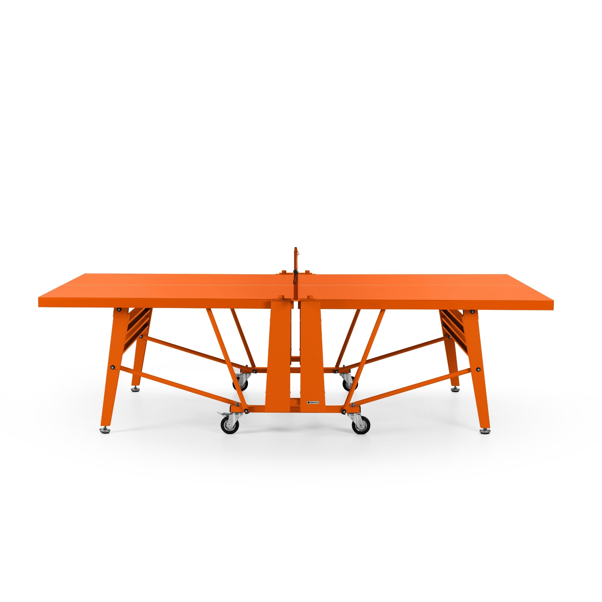 RS Barcelona Folding Ping Pong Table, Monochrome – Modern Game Table in Pure Orange