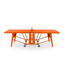 RS Barcelona Folding Ping Pong Table, Monochrome – Modern Game Table in Pure Orange