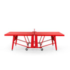 RS Barcelona Folding Ping Pong Table, Monochrome – Modern Game Table in Red