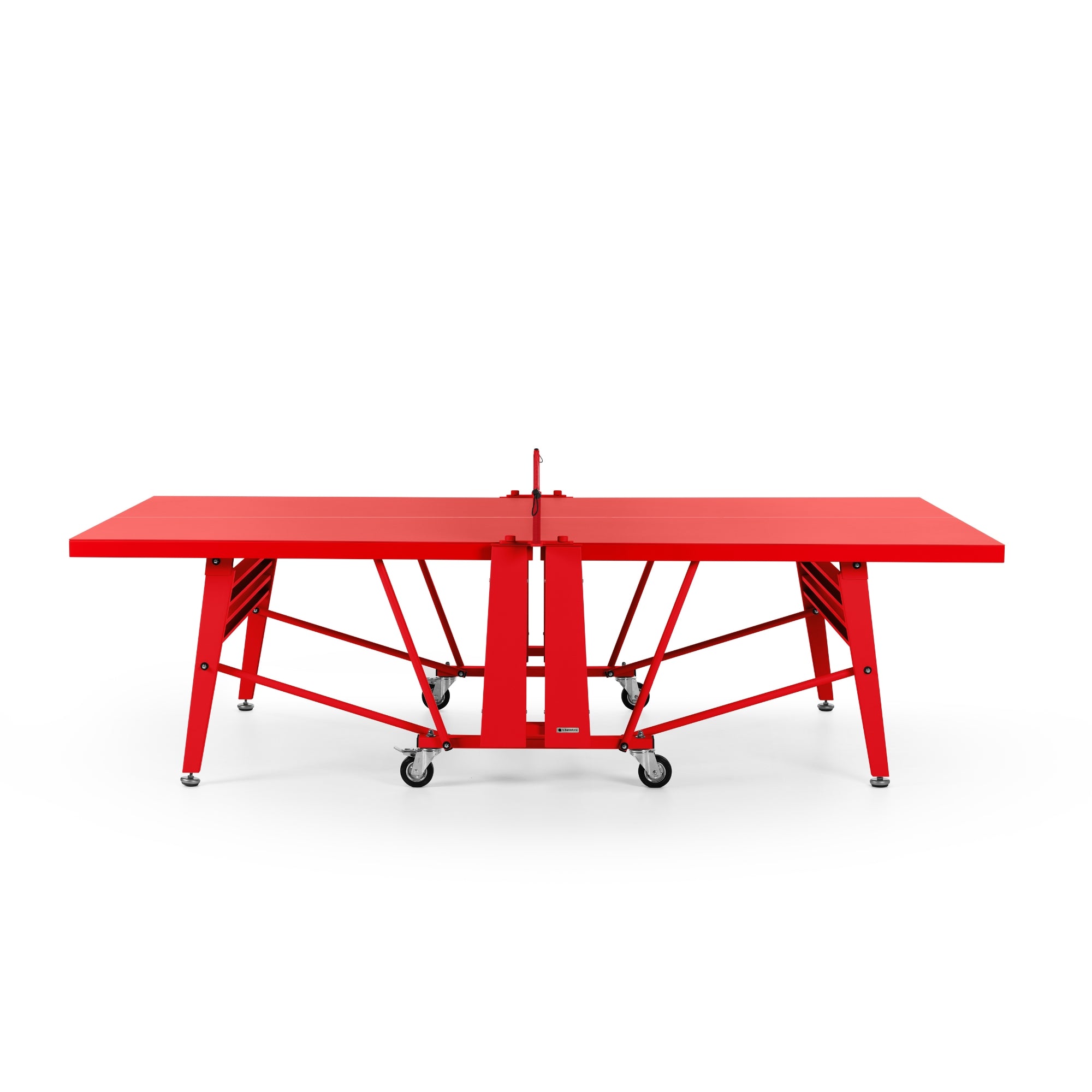 RS Barcelona Folding Ping Pong Table, Monochrome – Modern Game Table in Red