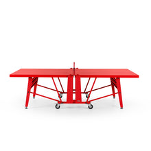 RS Barcelona Folding Ping Pong Table, Monochrome – Modern Game Table in Red