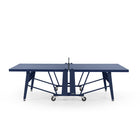 RS Barcelona Folding Ping Pong Table, Monochrome – Modern Game Table in Steel Blue