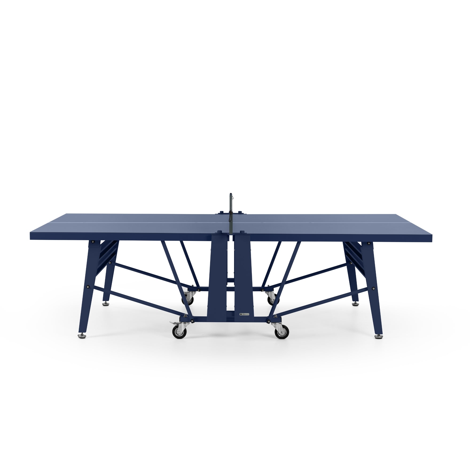 RS Barcelona Folding Ping Pong Table, Monochrome – Modern Game Table in Steel Blue