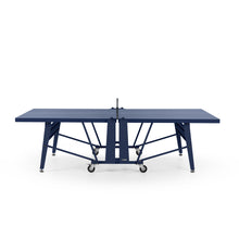 RS Barcelona Folding Ping Pong Table, Monochrome – Modern Game Table in Steel Blue