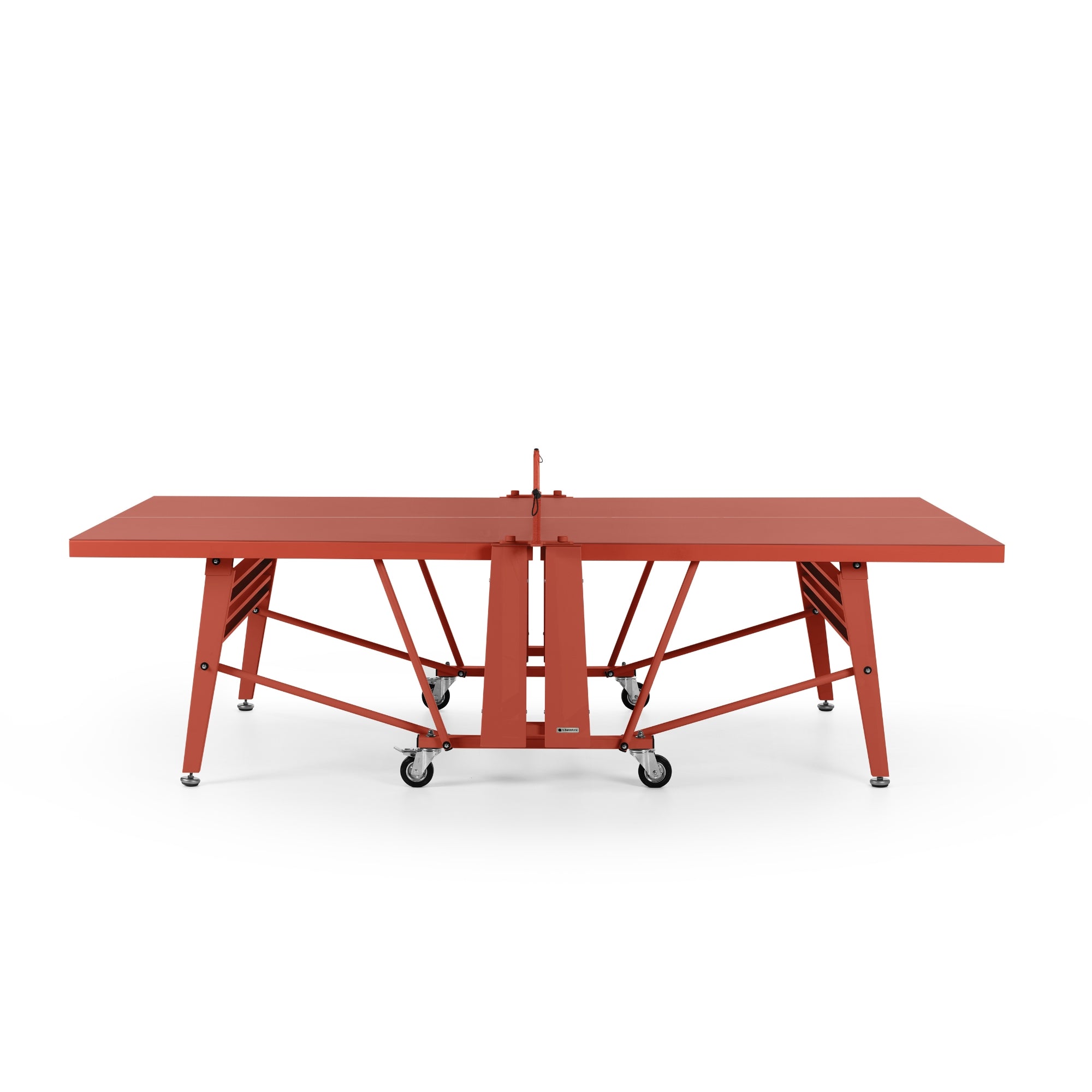 RS Barcelona Folding Ping Pong Table, Monochrome – Modern Game Table in Terracotta