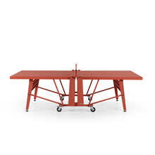 RS Barcelona Folding Ping Pong Table, Monochrome – Modern Game Table in Terracotta