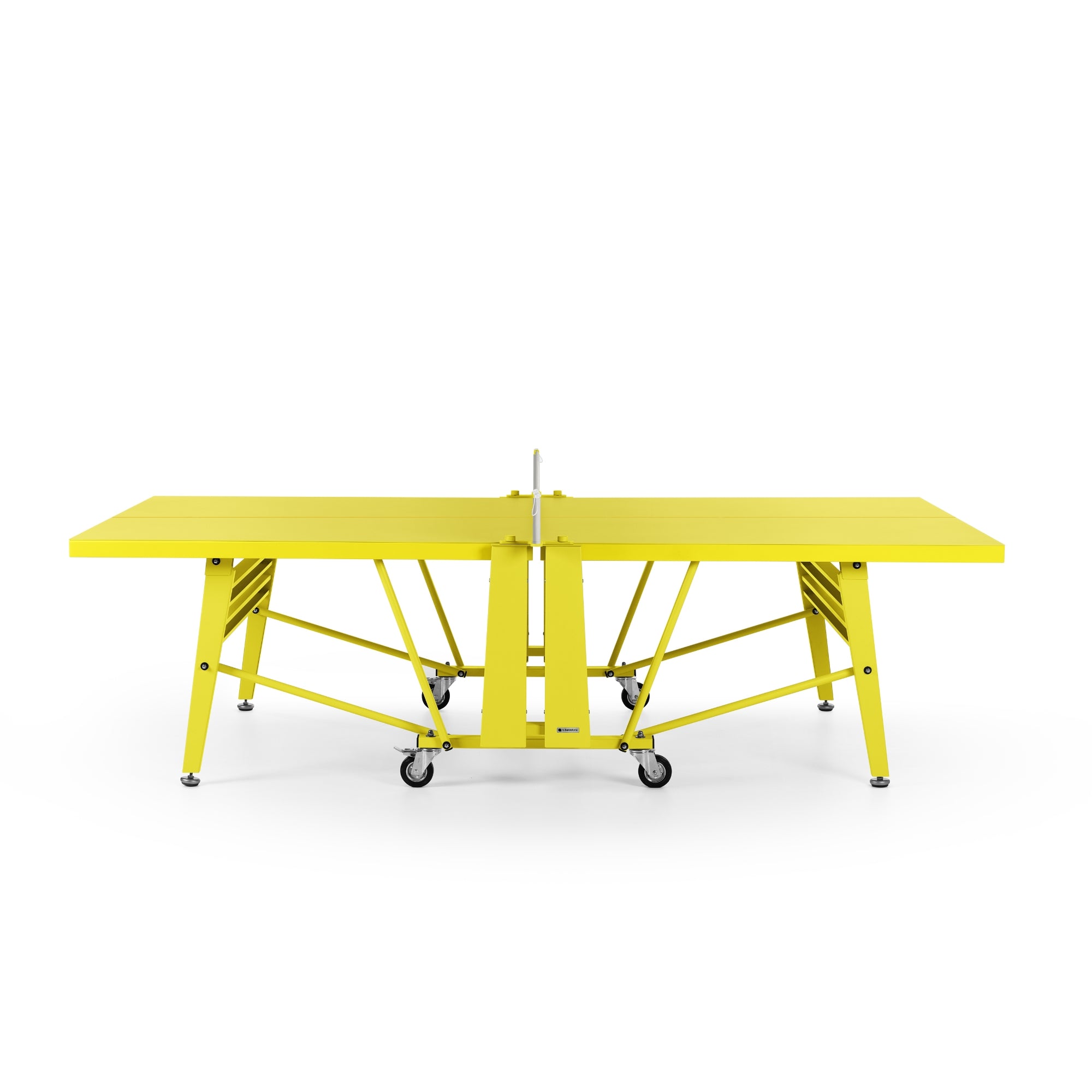 RS Barcelona Folding Ping Pong Table, Monochrome – Modern Game Table in Yellow