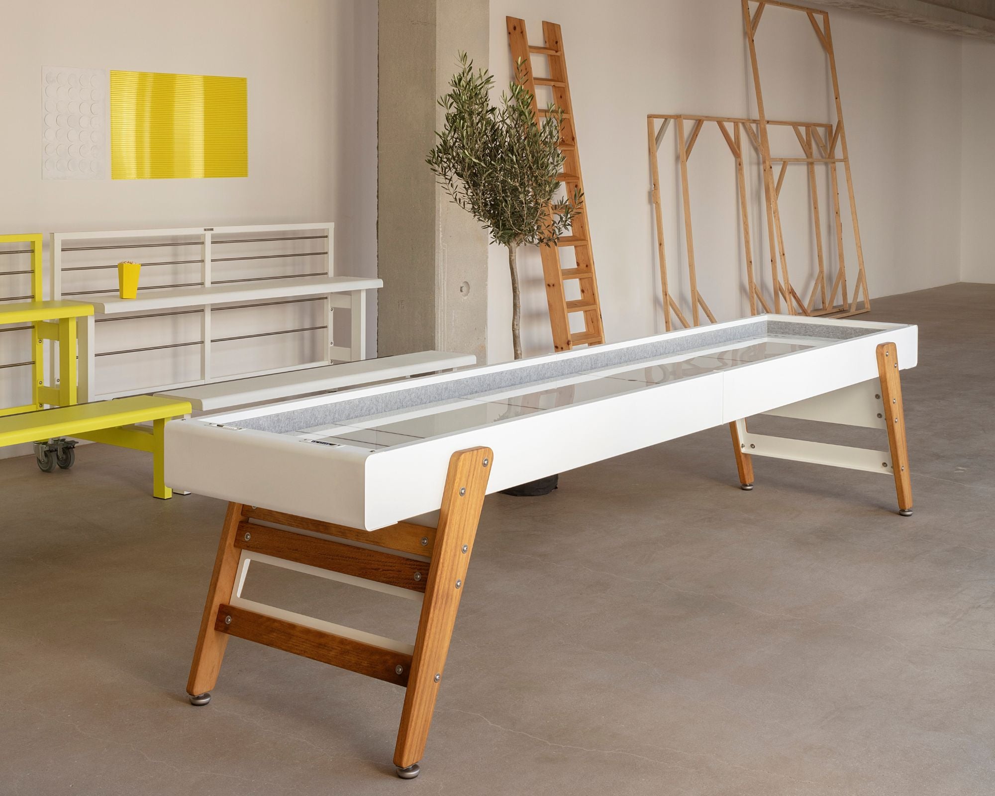 White Shuffleboard Table | DSHOP